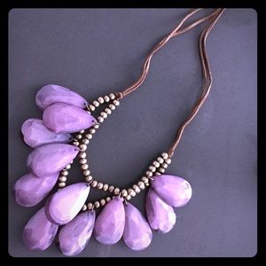 Francesca’s Purple Boho Statement Necklace